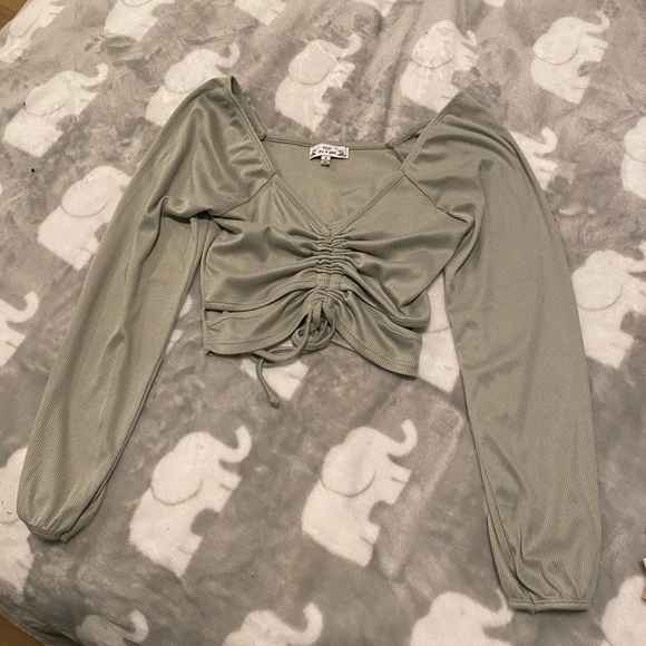Light Green Cropped Top (size S) - Picture 1 of 2